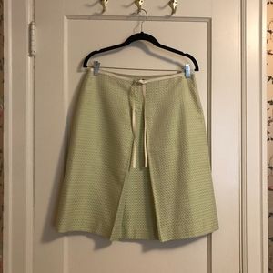 A-line skirt with front pleat